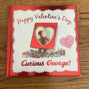 Happy Valentine’s Day Curious George! Hardcover Book